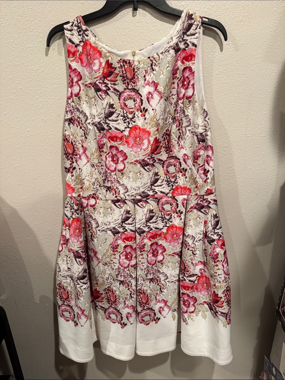 Just...Taylor Floral Dress in White, Pink and Purple